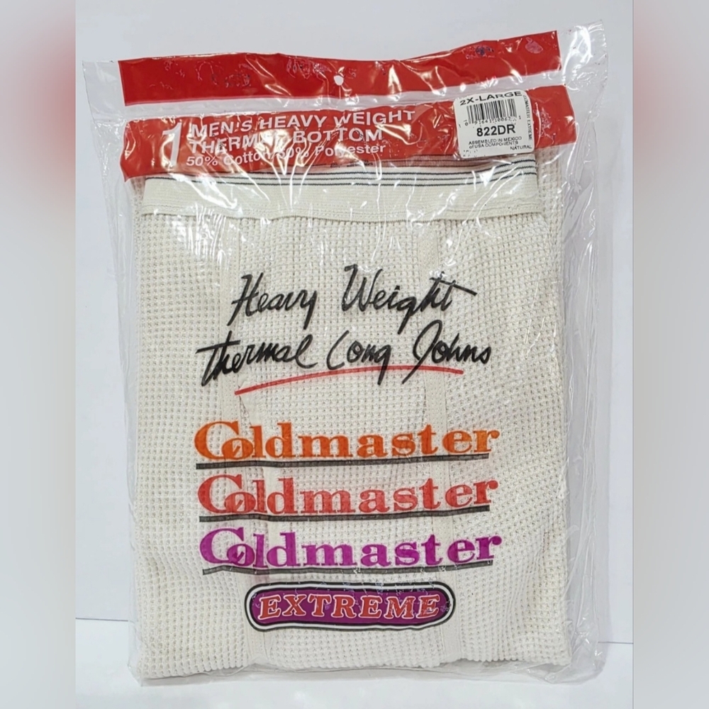 Coldmaster Extreme 2X-LARGE IVORY Thermal Long Johns Bottom Men's Weight New